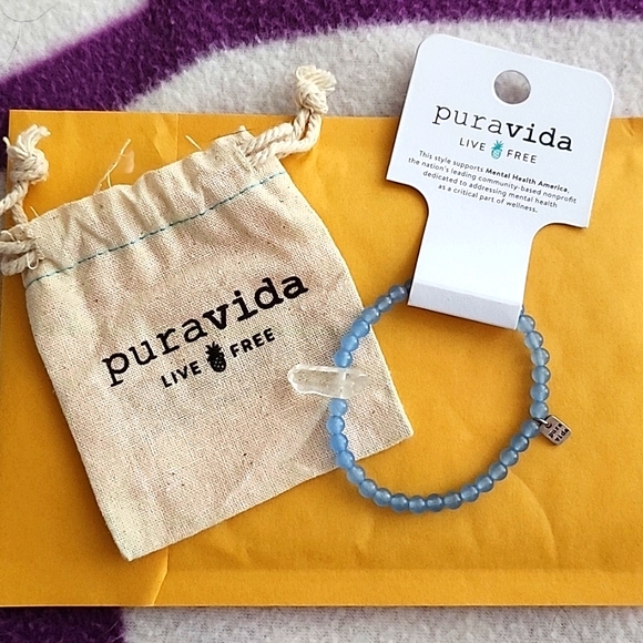 🎉HPx2🎉 Pura Vida Celestine Intention Stretch Bracelet - Picture 2 of 4